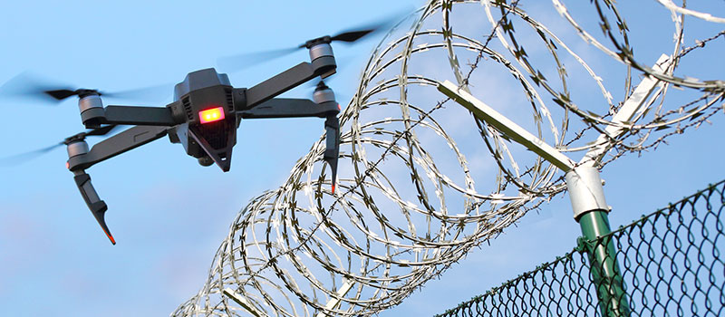 drone-monitoring-barbed-wire-fence-on-state-border-or-restricted-area